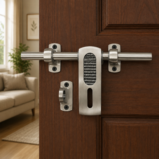 Atom Zinc Aldrop | Brass Antique Finish | For Doors, Main Door, Home door, Bathroom door, kitchen Door, Living Room, bedroom, AD-WZA003