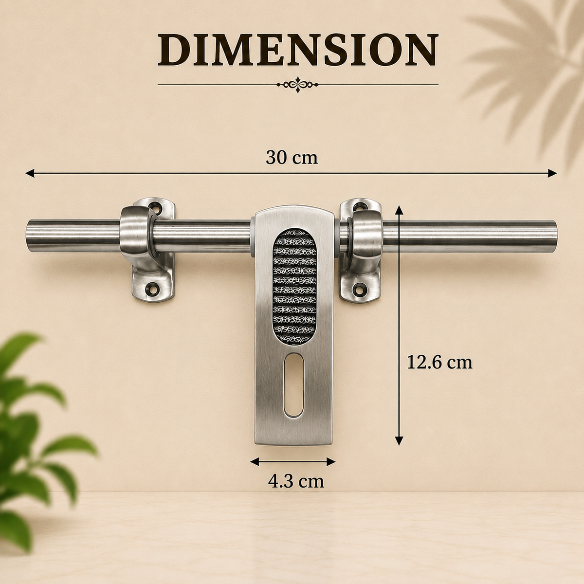 Atom Zinc Aldrop | Brass Antique Finish | For Doors, Main Door, Home door, Bathroom door, kitchen Door, Living Room, bedroom, AD-WZA003