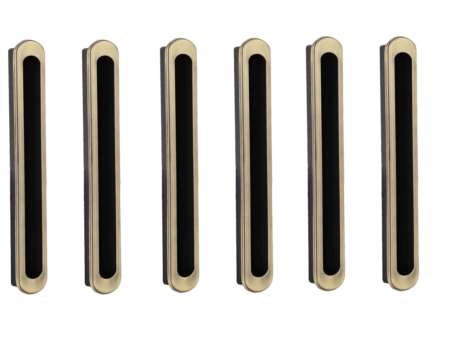 Zinc Cabinet Pull Handle, Brass Antique Finish (6 Pack) (317)