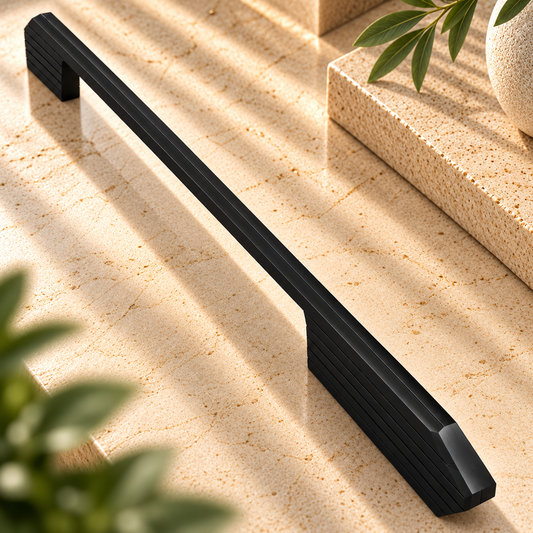 Cabinet Handle CH-OLA Black & Brown Finish | Modern Long Profile Handle