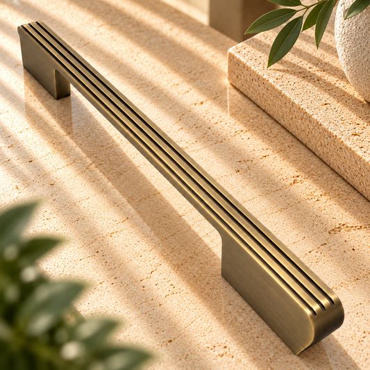 Ruby Aluminium Cabinet Handle, Black Matt & Satin Finish (CH-RUBY)