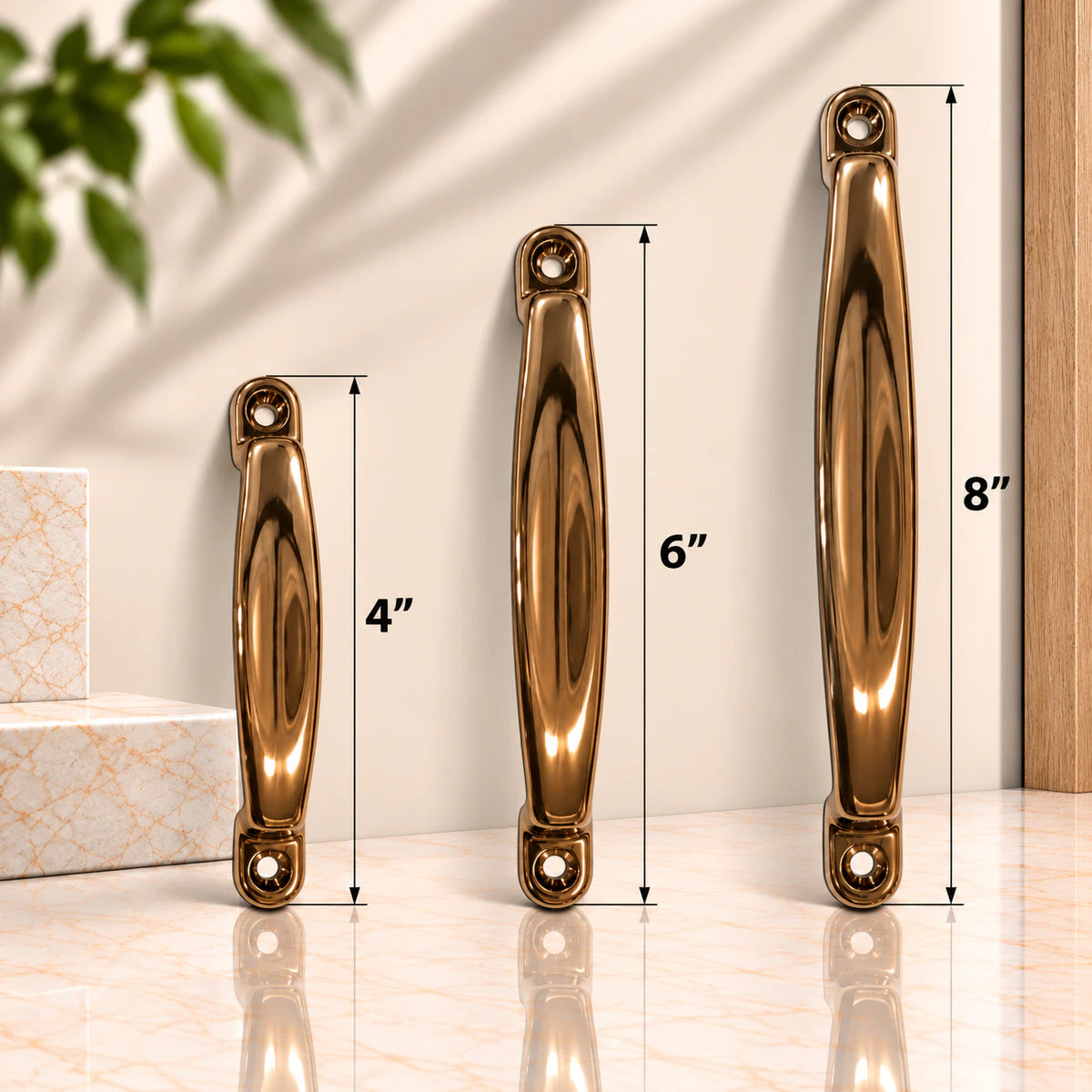 Cabinet Handle CH-Giant CP | PVD Rose Gold & PVD Black Furniture Handle