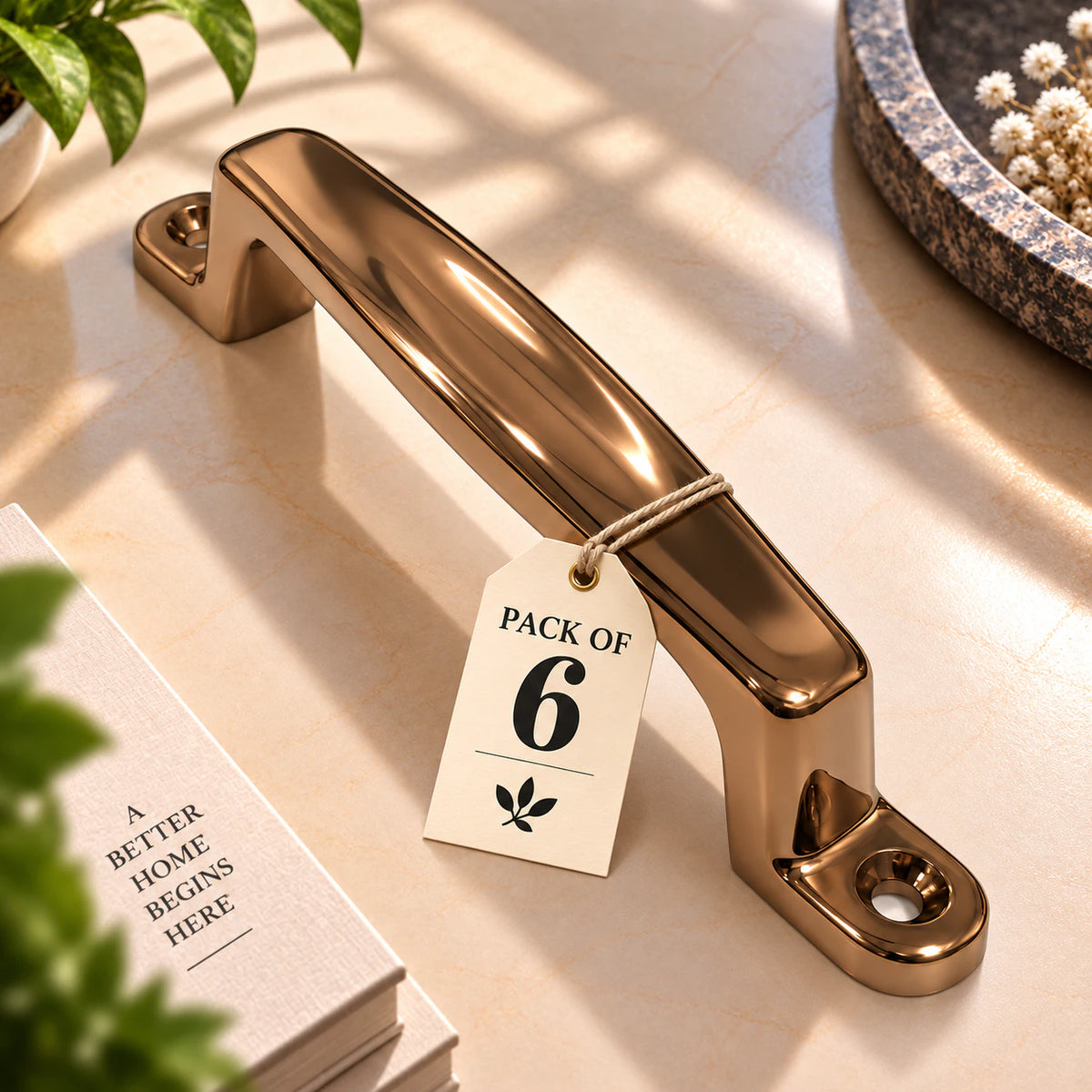 Cabinet Handle CH-Giant CP | PVD Rose Gold & PVD Black Furniture Handle