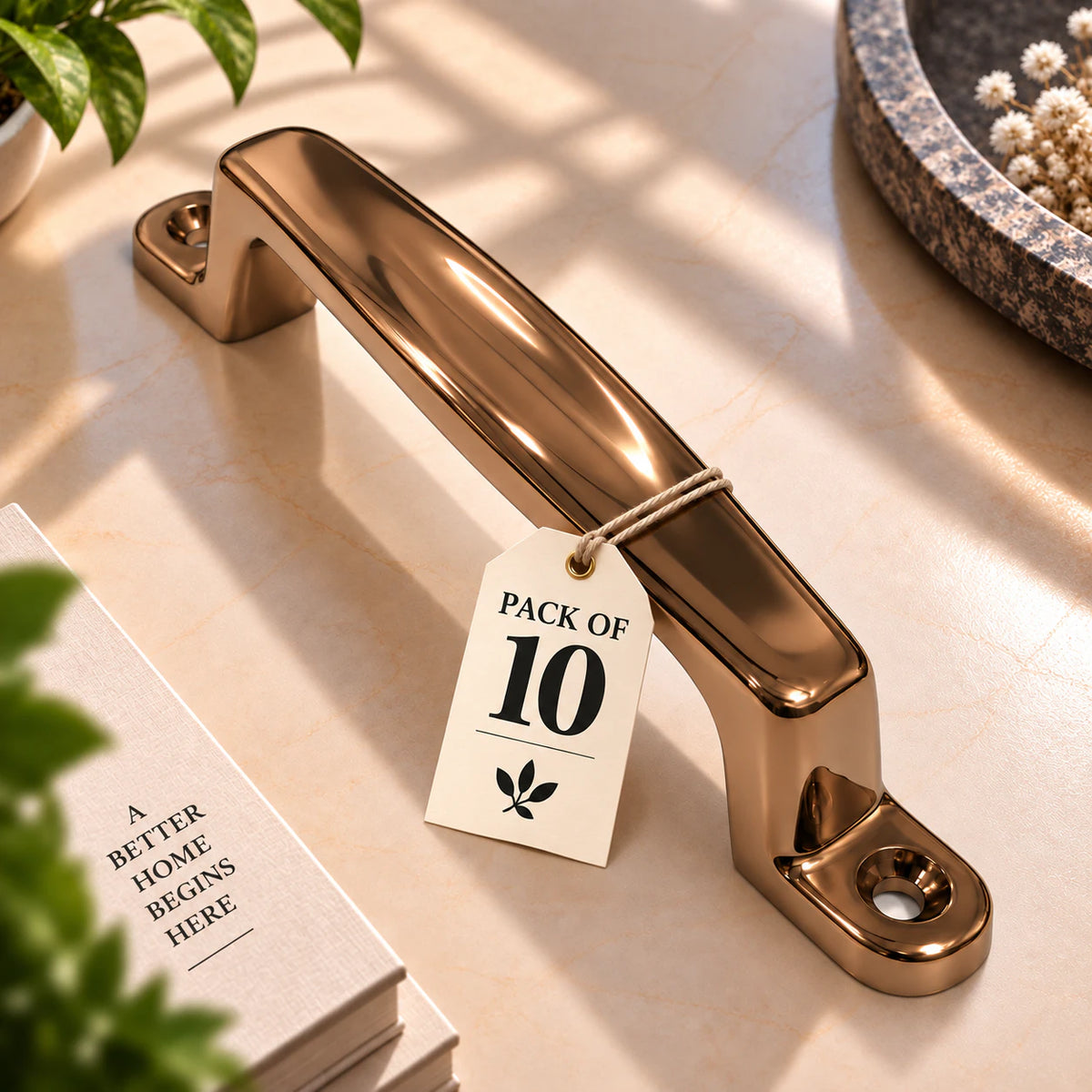 Cabinet Handle CH-Giant CP | PVD Rose Gold & PVD Black Furniture Handle