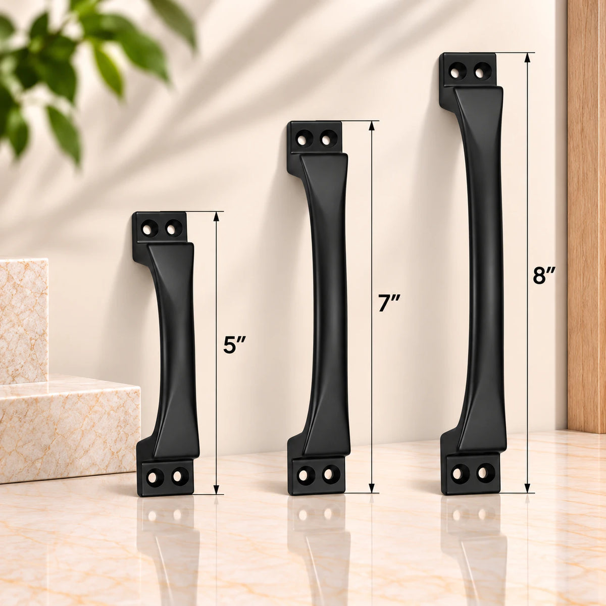 Cabinet Handle CH-OAK | CP, PVD Rose Gold & PVD Black Furniture Handle