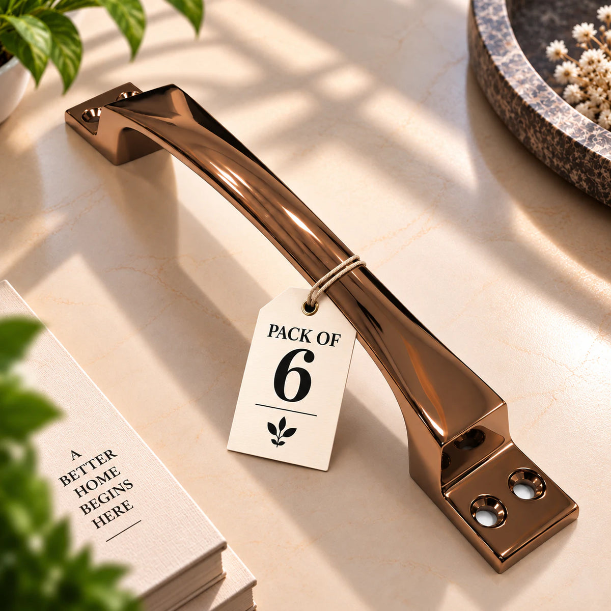 Cabinet Handle CH-OAK | CP, PVD Rose Gold & PVD Black Furniture Handle