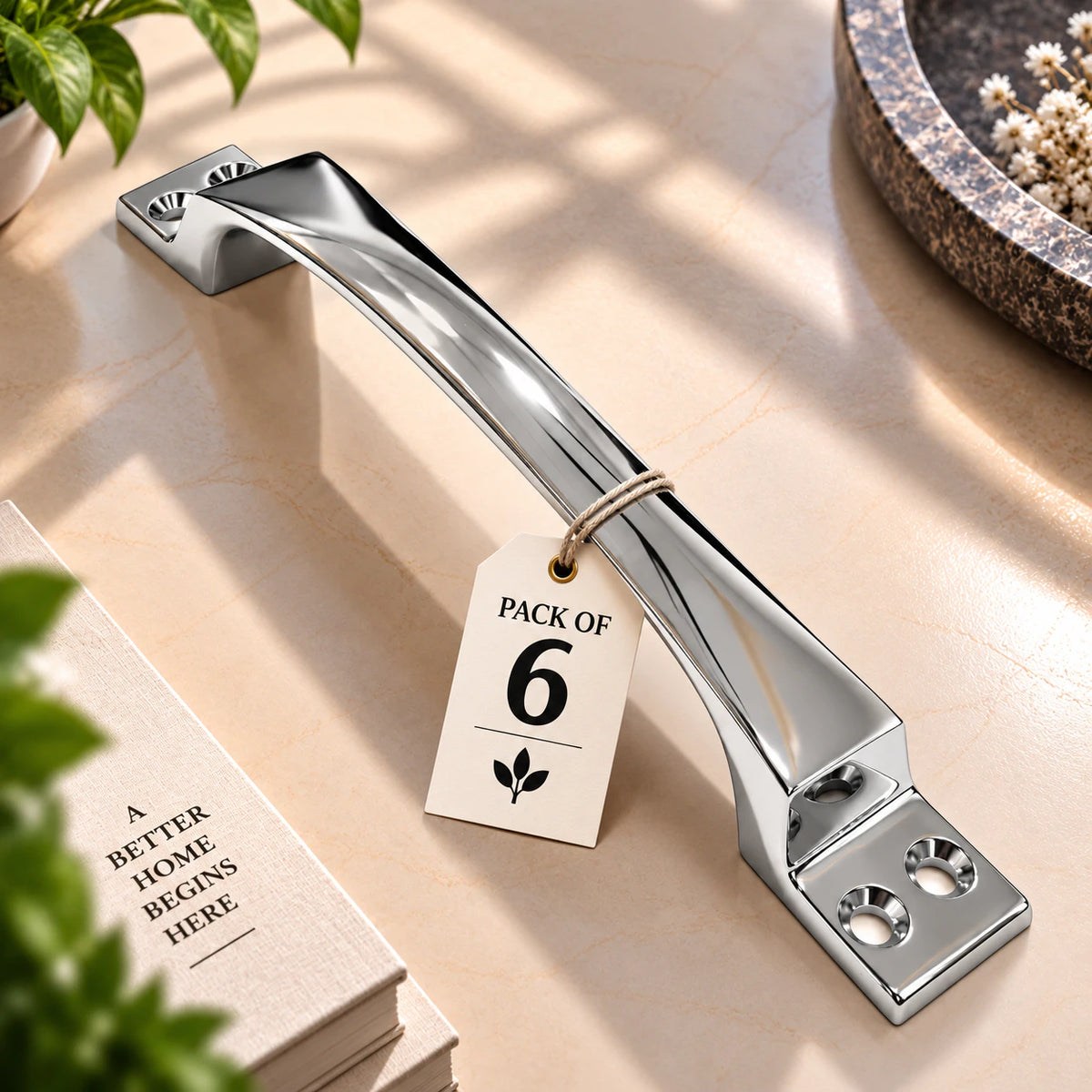 Cabinet Handle CH-OAK | CP, PVD Rose Gold & PVD Black Furniture Handle