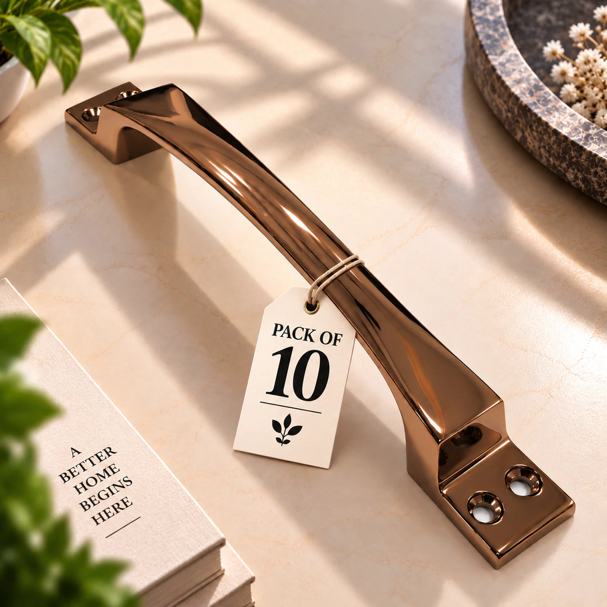 Cabinet Handle CH-OAK | CP, PVD Rose Gold & PVD Black Furniture Handle