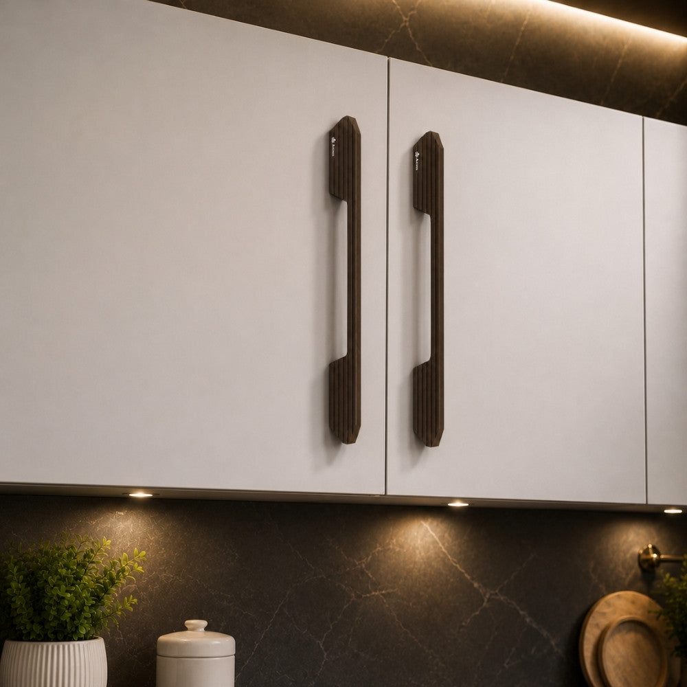 Cabinet Handle CH-OLA Black & Brown Finish | Modern Long Profile Handle