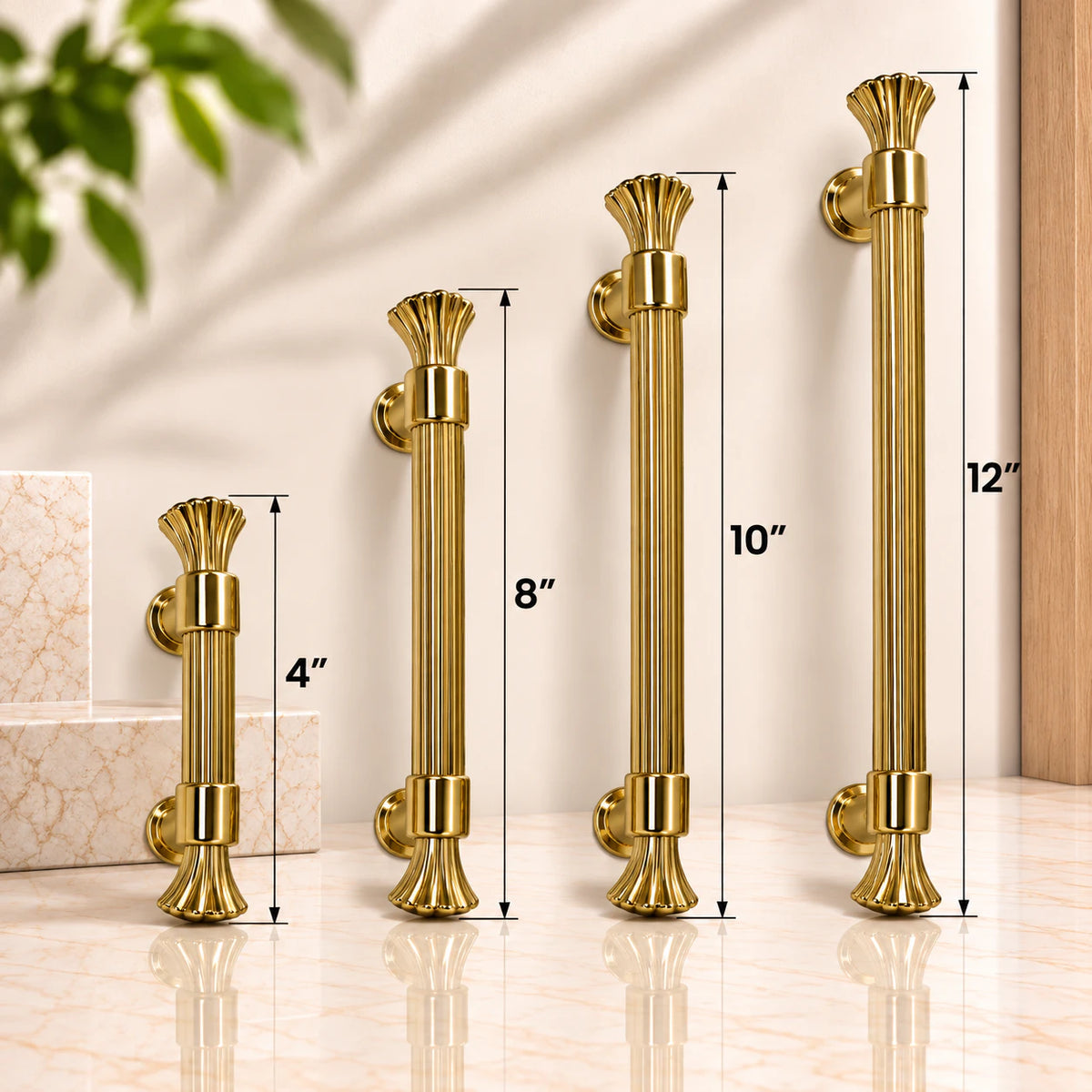 Cabinet Handle CH-Rajwadi | PVD Rose Gold, Gold & Black Designer Handle