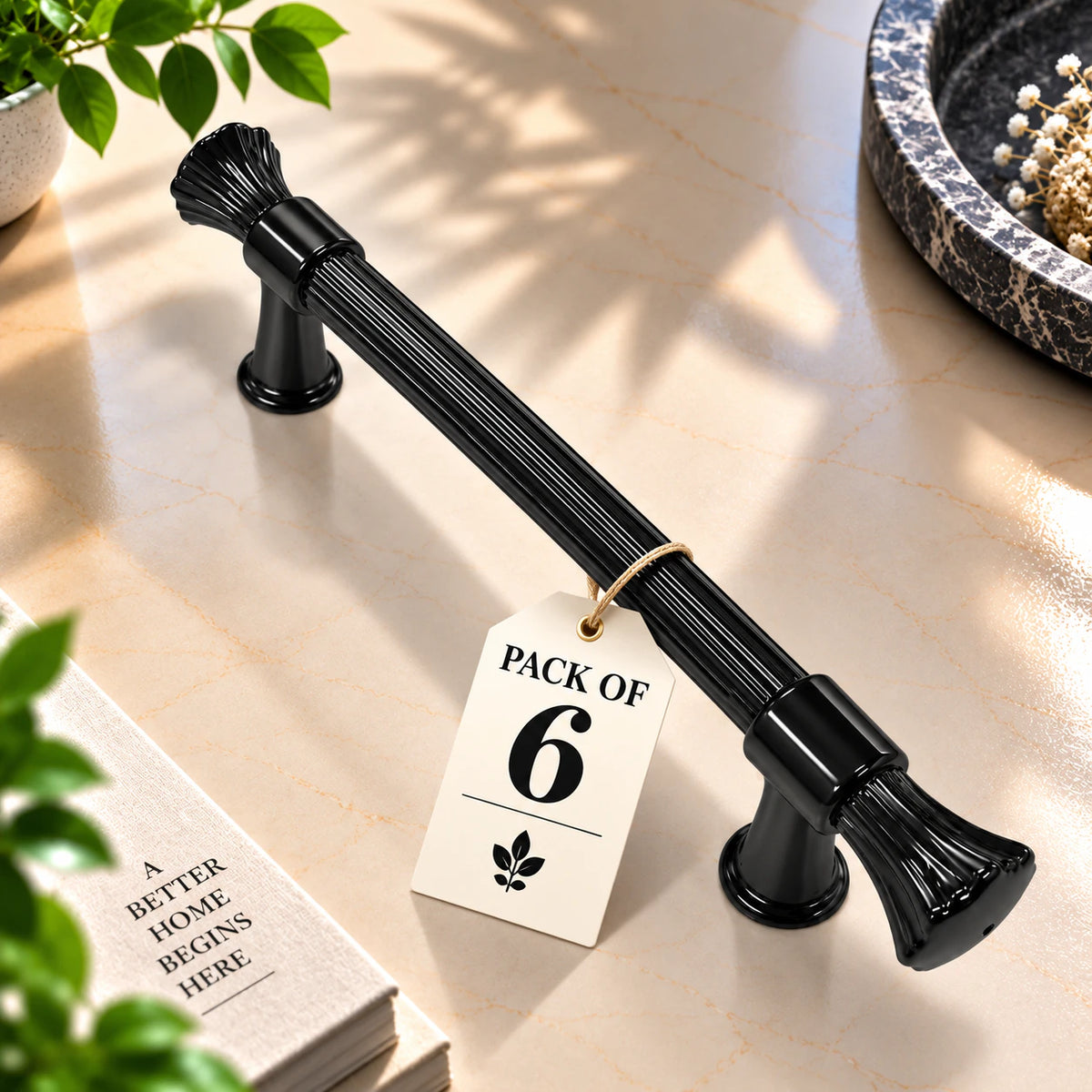 Cabinet Handle CH-Rajwadi | PVD Rose Gold, Gold & Black Designer Handle