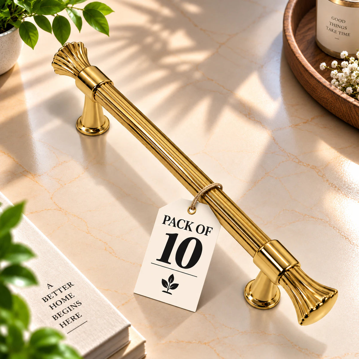 Cabinet Handle CH-Rajwadi | PVD Rose Gold, Gold & Black Designer Handle