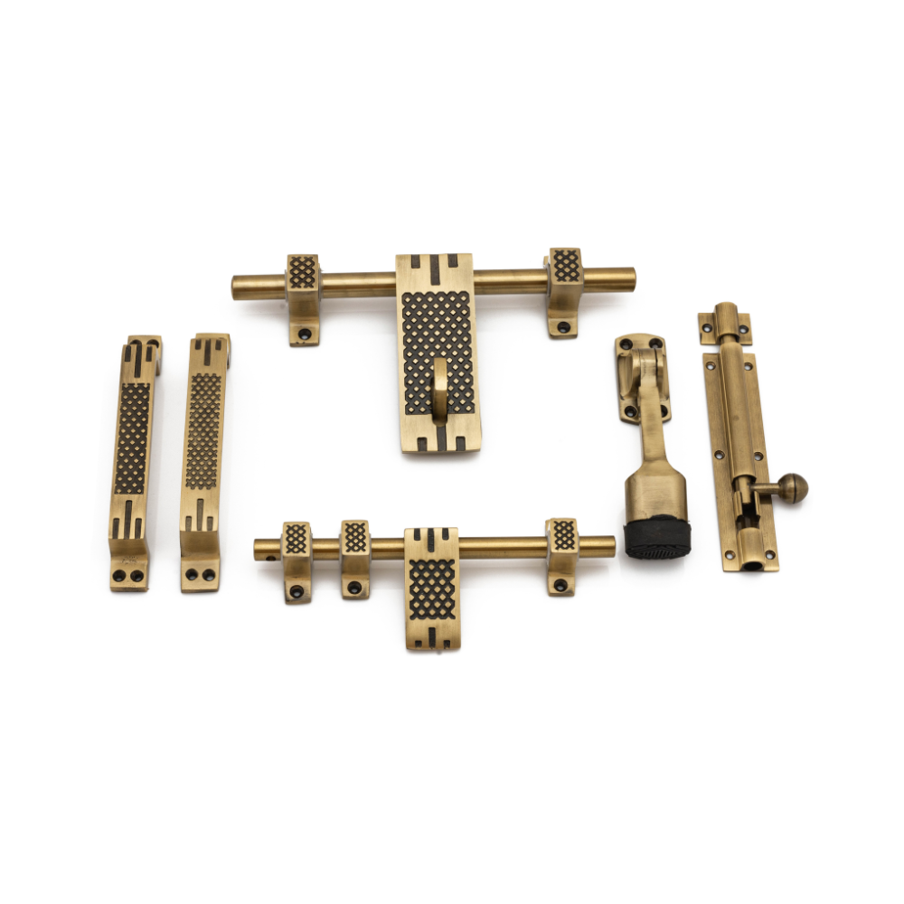 Aluminium Door Kit, Brass Antique Finish (DK-Dot)