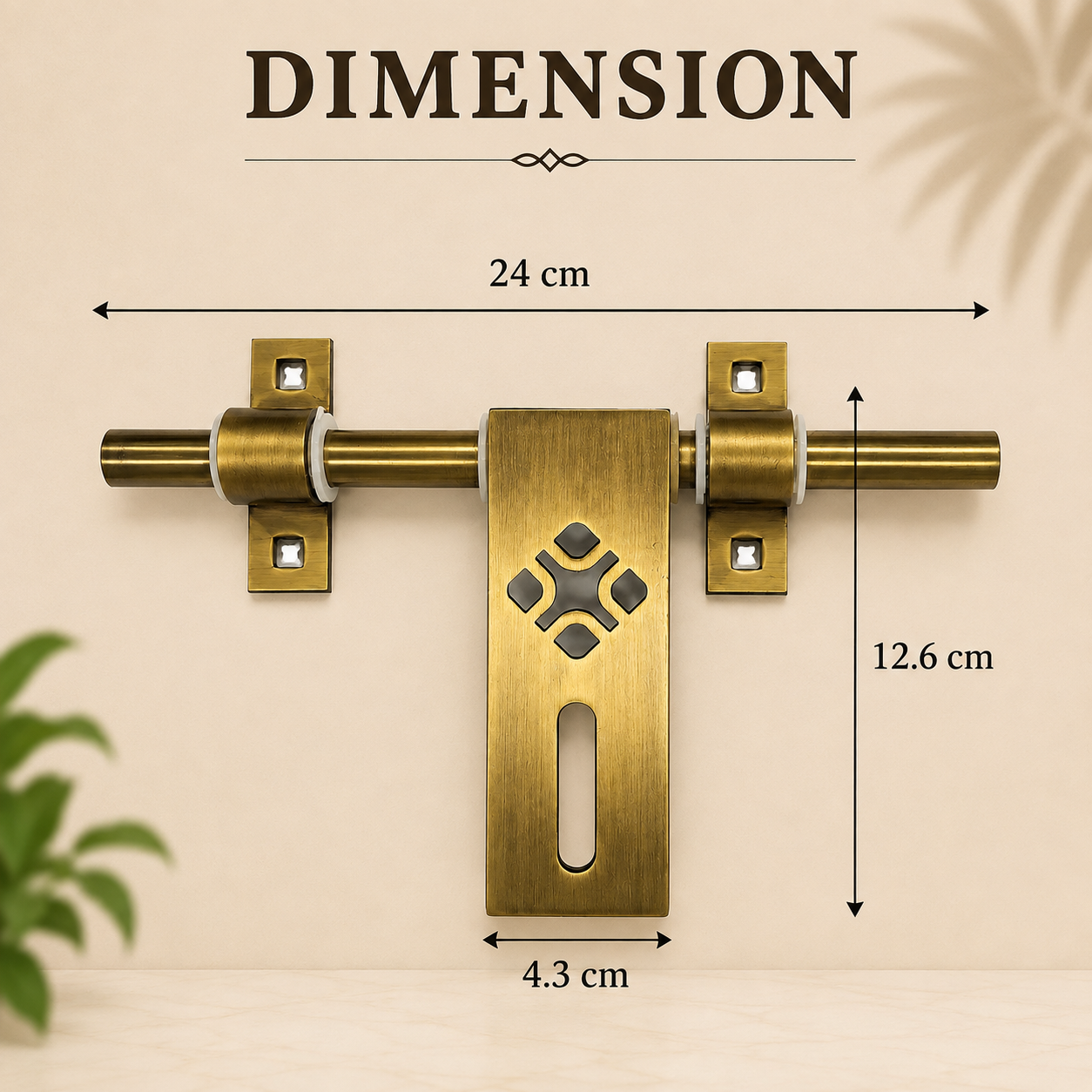 Elops Brass Antique Aldrop | Designer Door Aldrop 10"