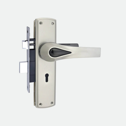 Heavy Duty Zinc Mortise Door Lock, Satin Black Finish (8.5 inch) (O-38)