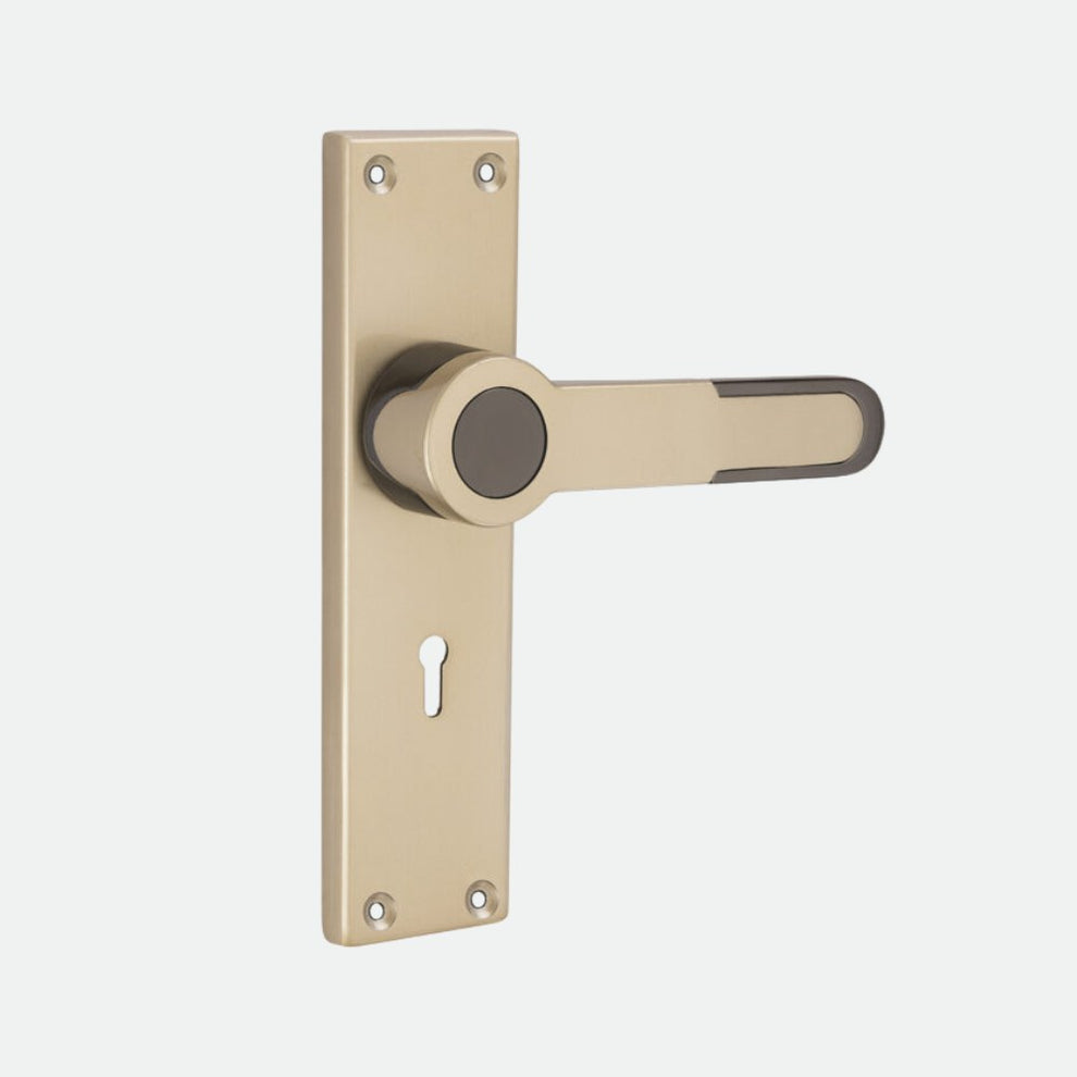 Heavy Duty Zinc Mortise Door Lock, Satin Black Finish (8 inch) (O69 ...