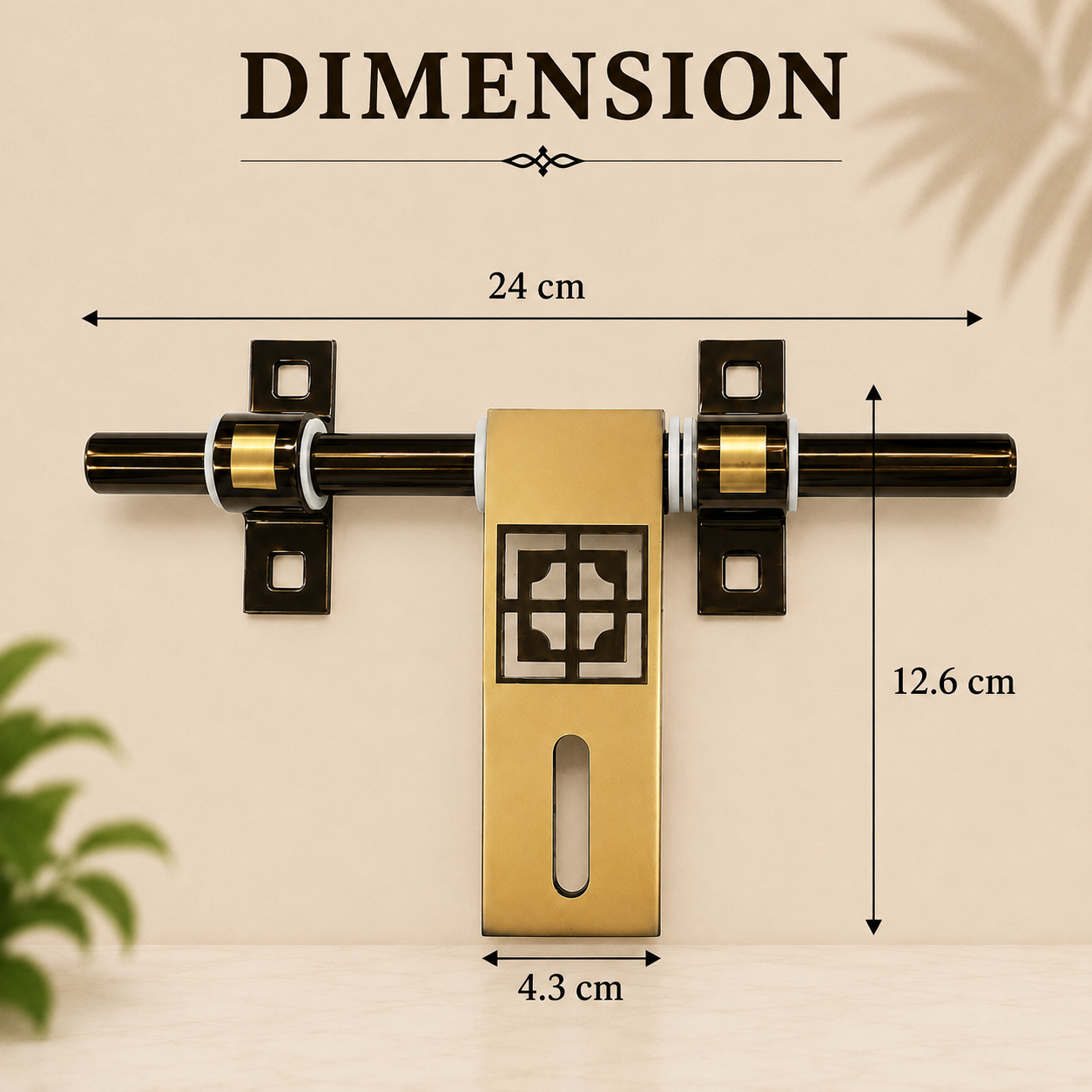 Lemon Black Gold Aldrop | Designer Door Aldrop 10"
