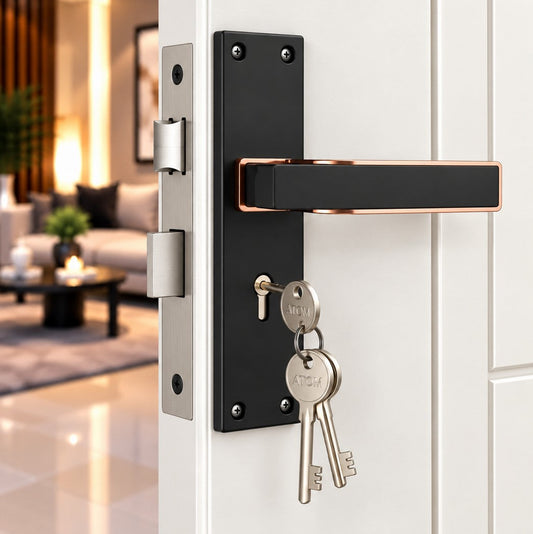 Mortise Handle, Zamak/O-Series, Finish Coca Black with KY & CY (O-71)