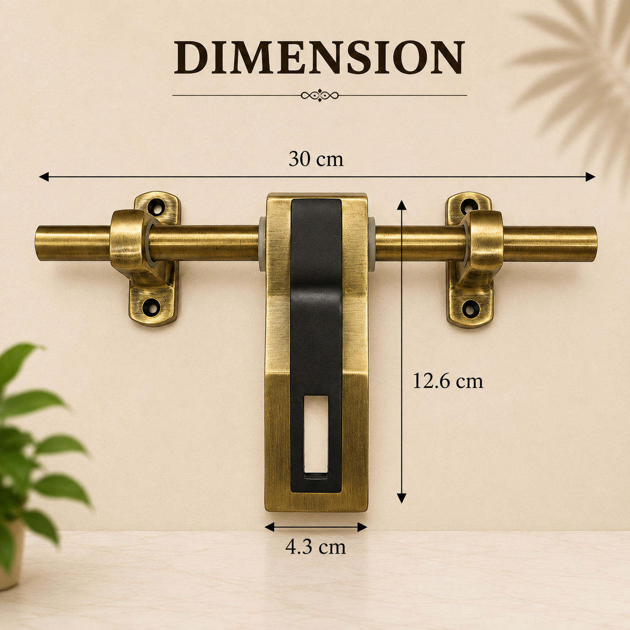 WZA-006 Antique Aldrop | Premium Door Aldrop with Screw Included |12 Inch