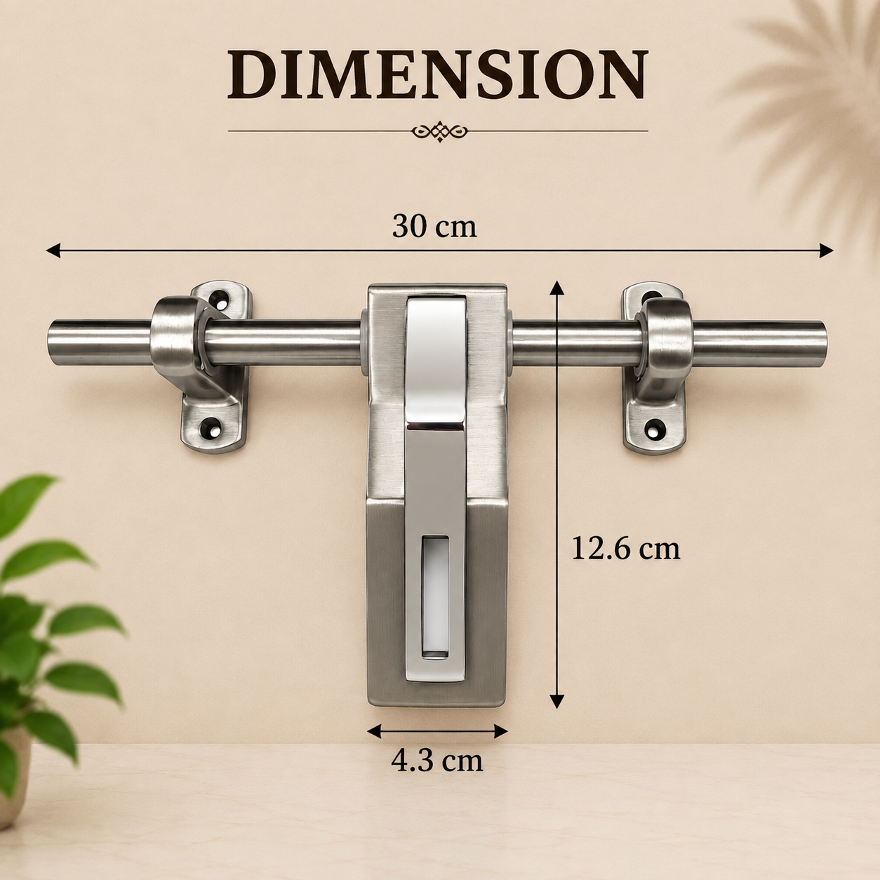 WZA-006 Antique Aldrop | Premium Door Aldrop with Screw Included |12 Inch