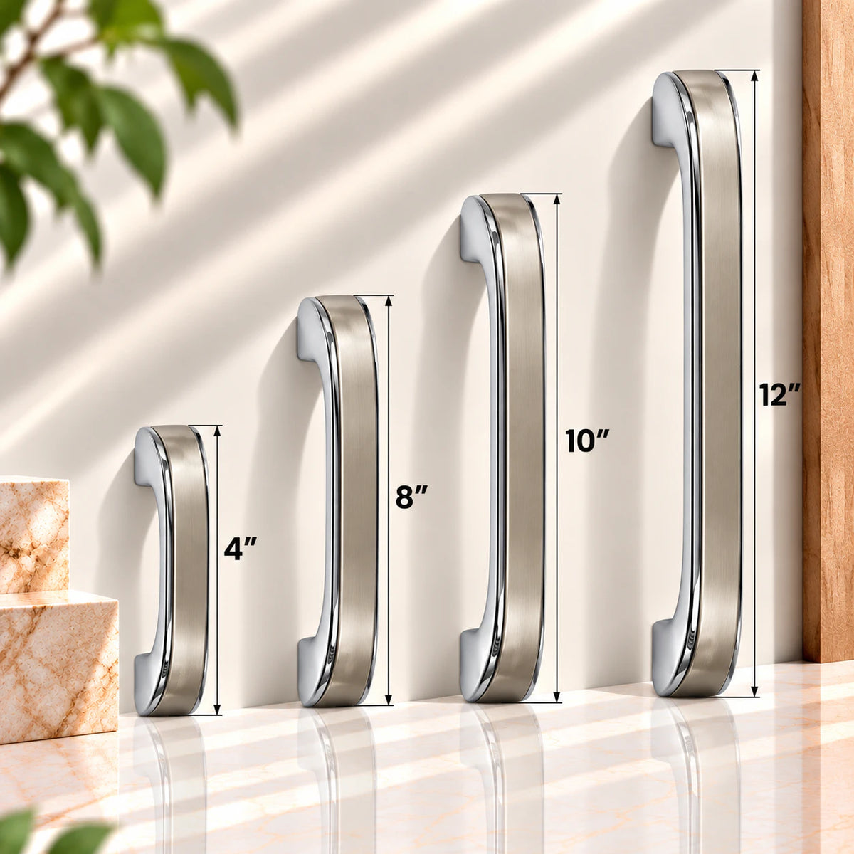 Zinc Cabinet Handle, CPSS & BLACK Finish (252)