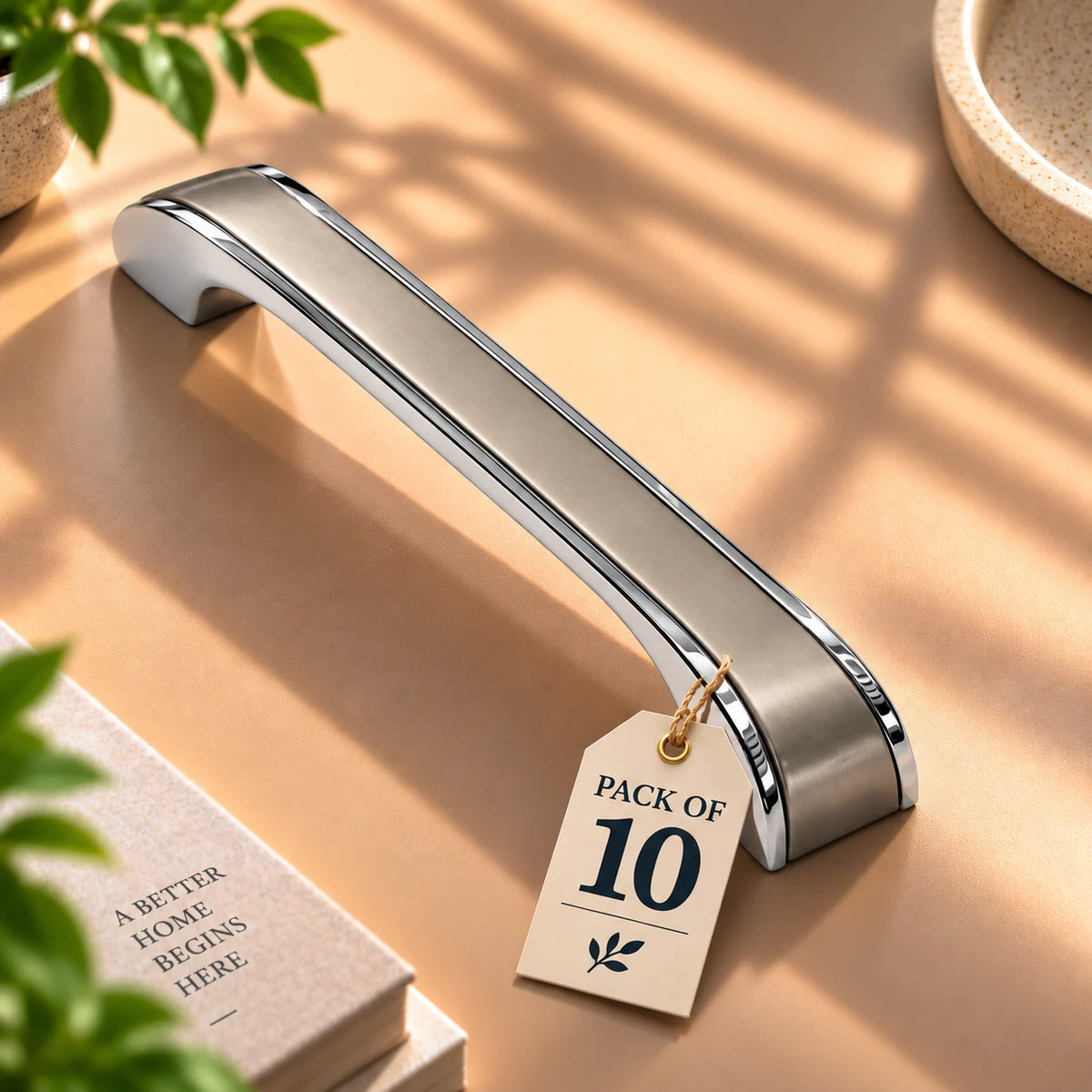 Zinc Cabinet Handle, CPSS & BLACK Finish (252)