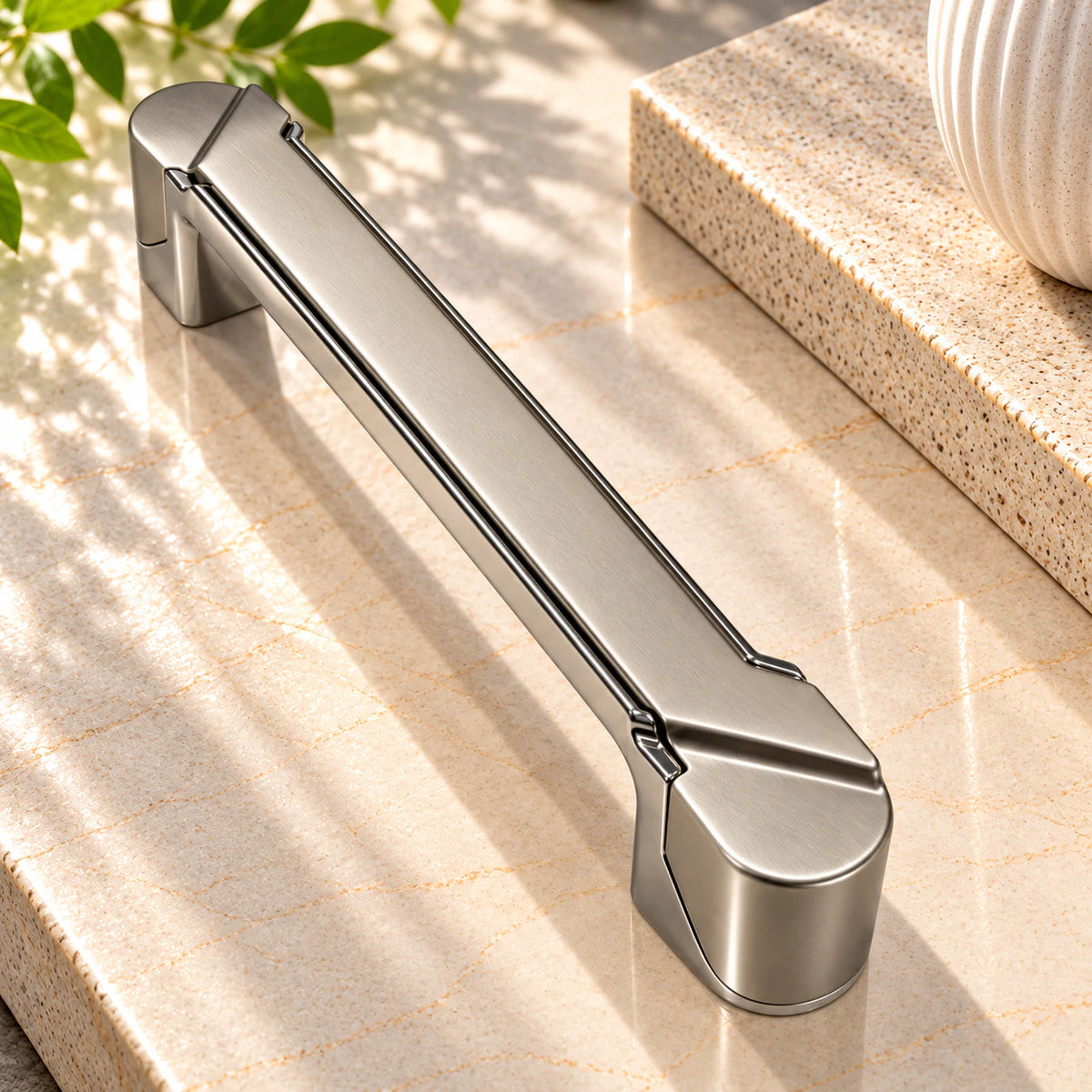 Zinc Cabinet Handle, CP Satin Finish (6 Pack) (CH241)