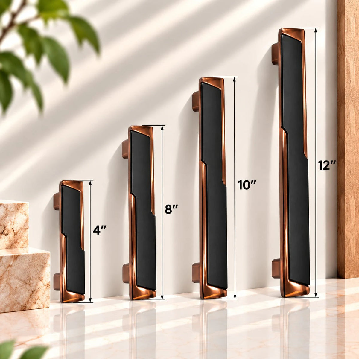 Zinc Cabinet Handle, Coca Black Finish  (6 Pack) (CH243)