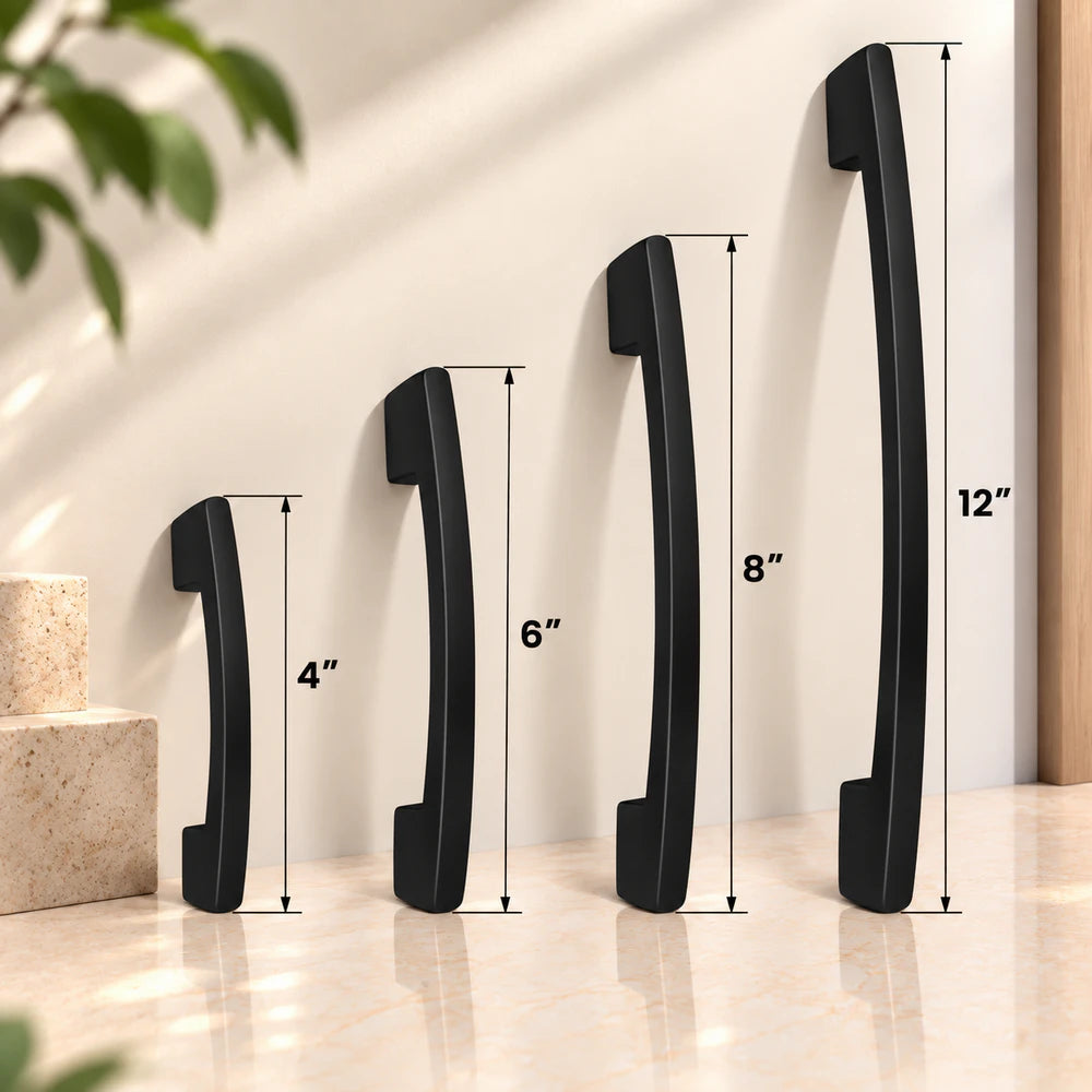 Zinc Cabinet Handle, Finish Black Matt, Brass Antique & CP (CH545)