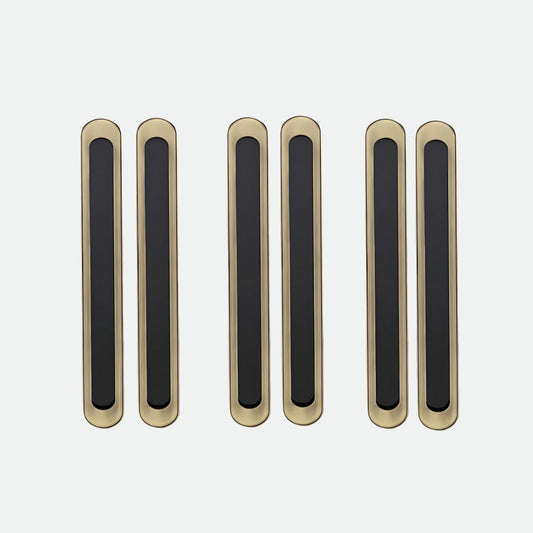 Zinc Cabinet Pull Handle, Brass Antique Finish (6 Pack) (317)