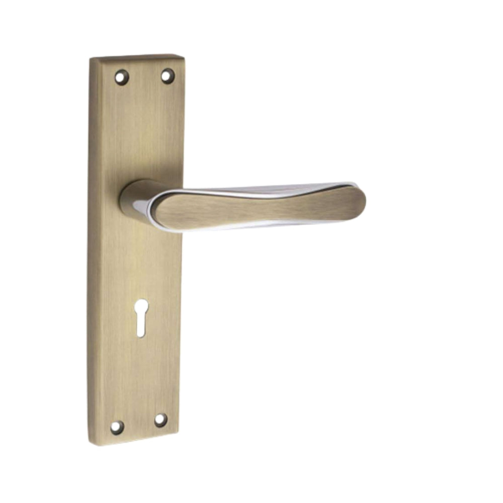 CP/SS Mortice Handle with Lock Plate KY 65mm (O-81)