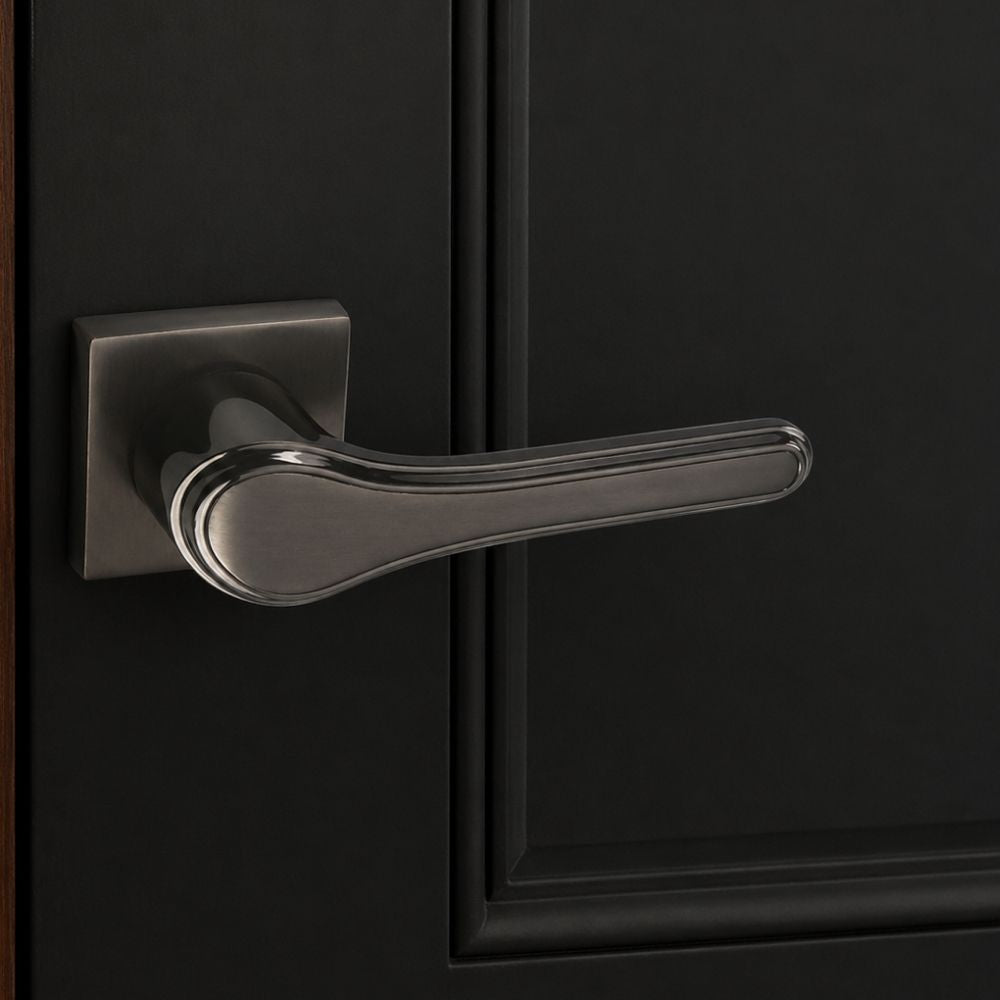 Mortice Rose Zamak/O-series Black Handle (O-58)