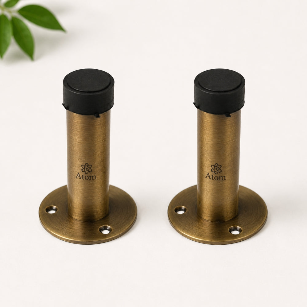 Door Silencer | Premium Door Stopper in SS, Antique, Black & Rose Gold (Pack of 4)