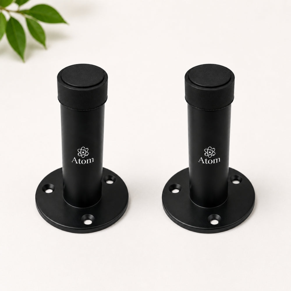 Door Silencer | Premium Door Stopper in SS, Antique, Black & Rose Gold (Pack of 4)