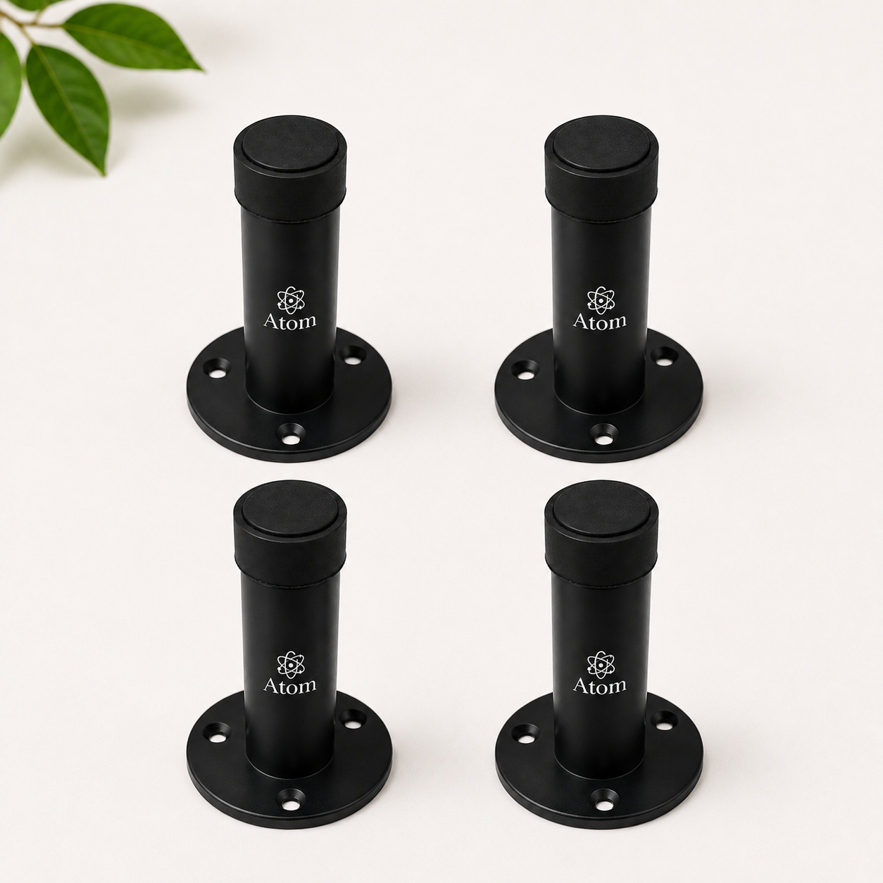 Door Silencer | Premium Door Stopper in SS, Antique, Black & Rose Gold (Pack of 4)