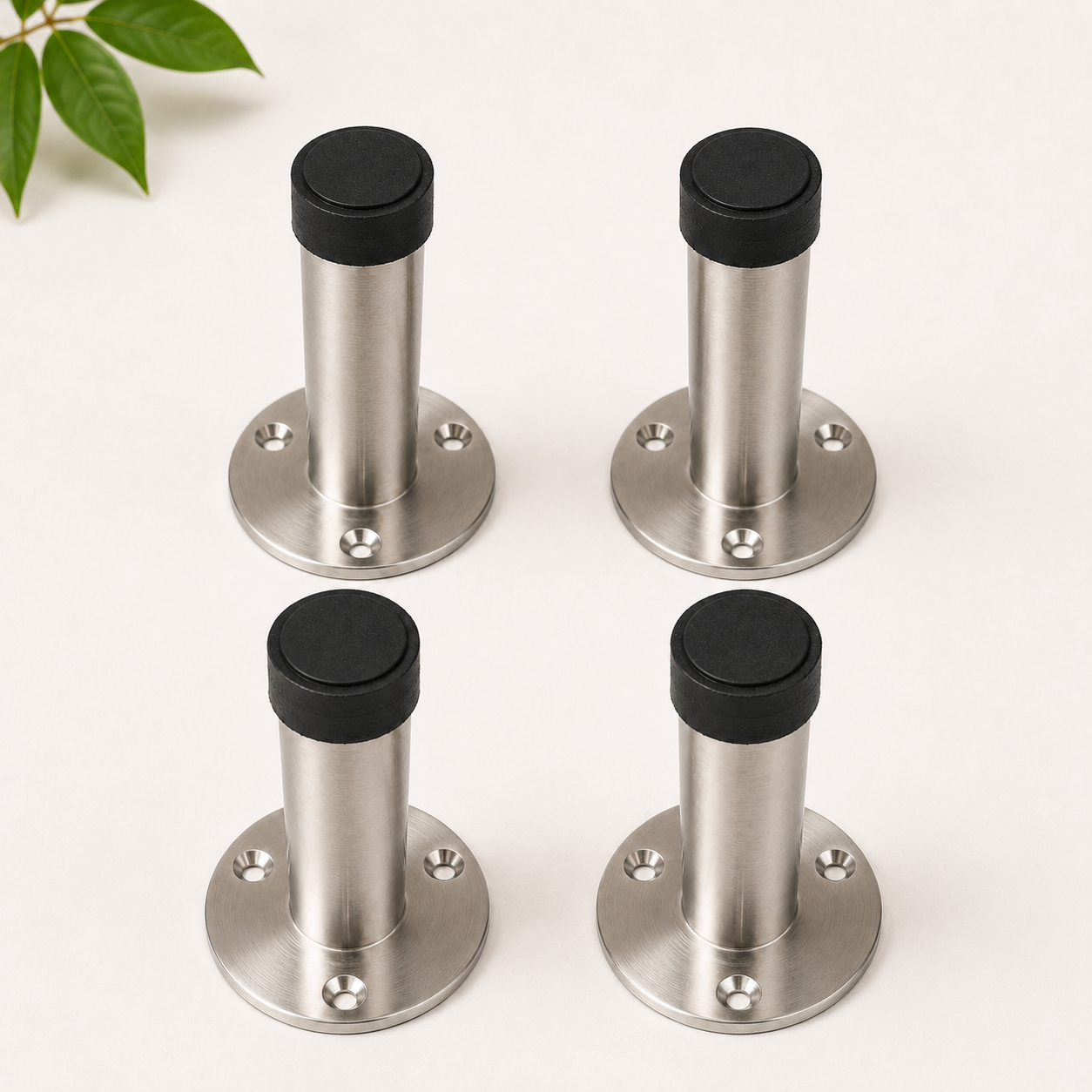 Door Silencer | Premium Door Stopper in SS, Antique, Black & Rose Gold (Pack of 4)