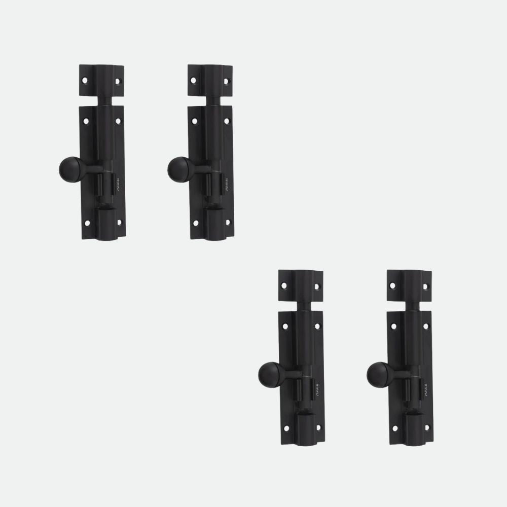 Aluminium Tower Bolt, Black Matt Finish (TB001)