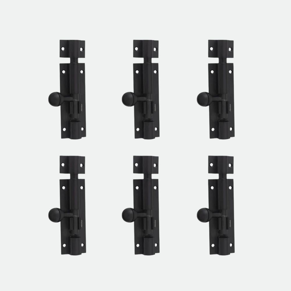 Aluminium Tower Bolt, Black Matt Finish (TB001)
