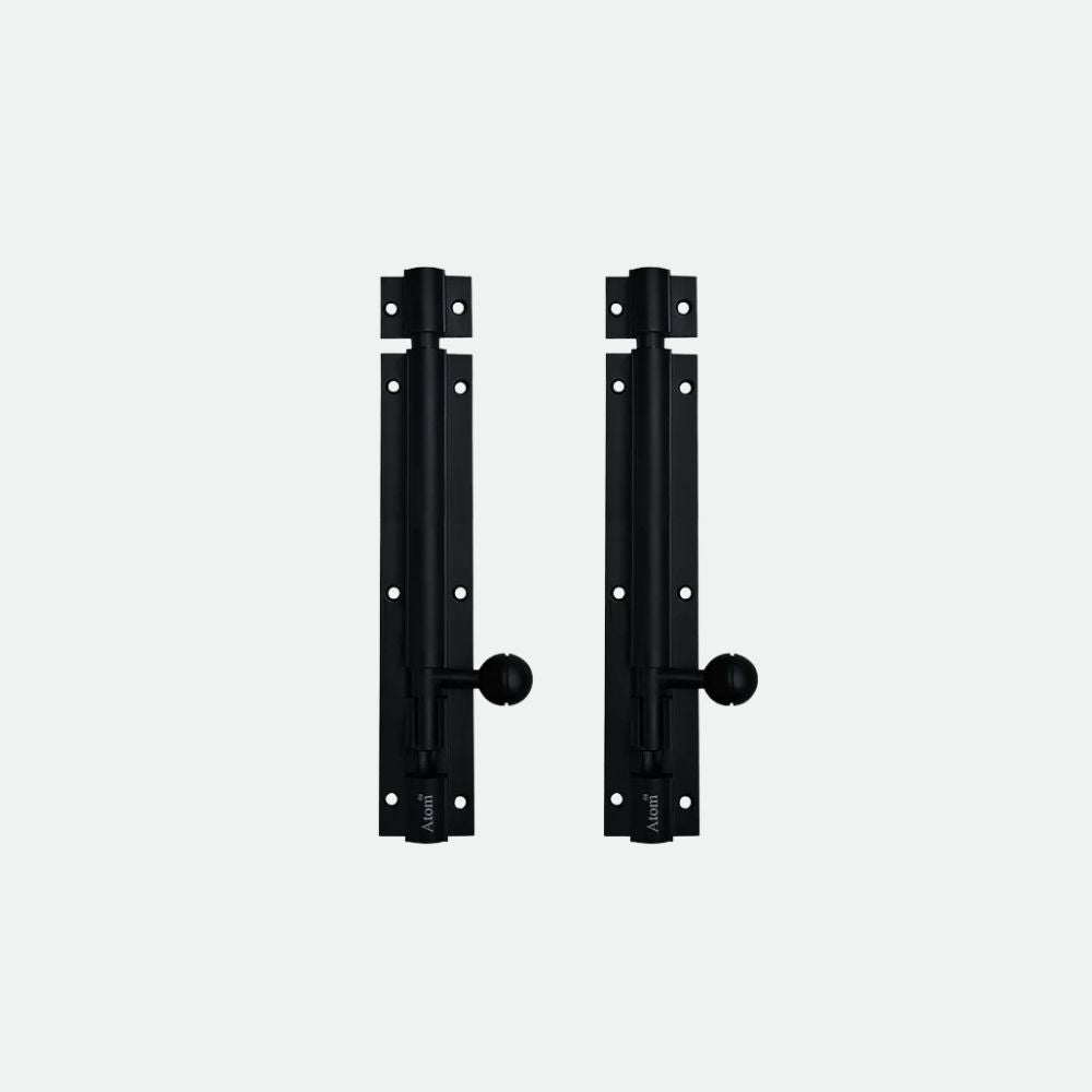 Aluminium Tower Bolt, Black Matt Finish (TB001)