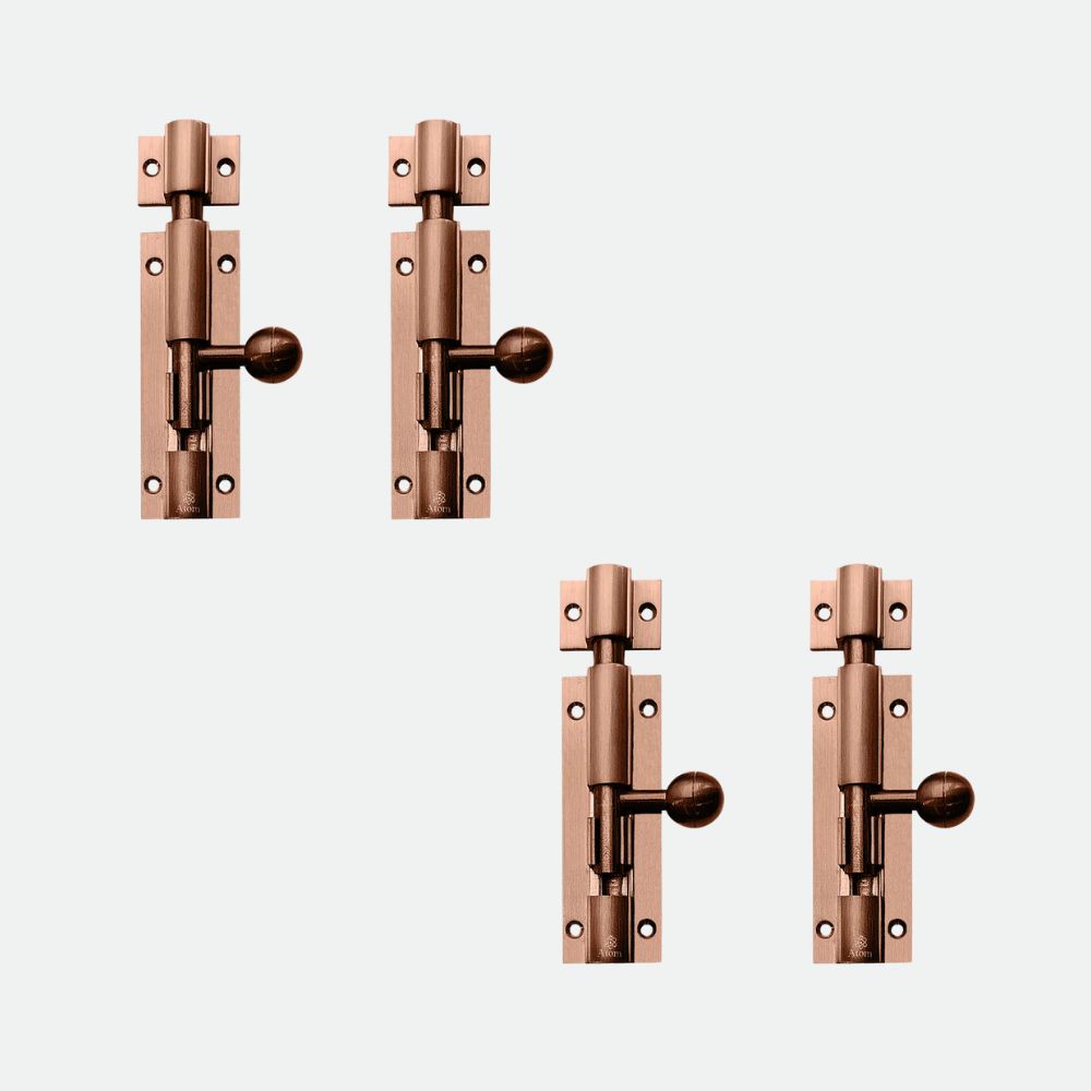 Aluminium Tower Bolt, Rose Gold Matt Finish (TB001)