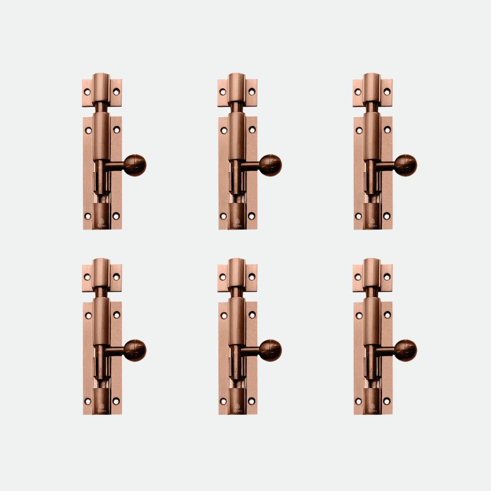 Aluminium Tower Bolt, Rose Gold Matt Finish (TB001)
