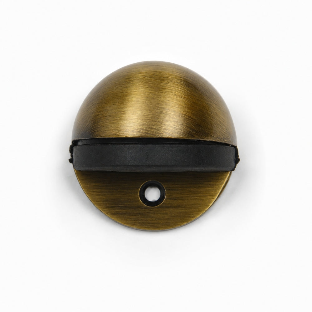 D-Type Door Stopper | Premium Zinc Door Stopper in SS, Antique, Black & Rose Gold (Pack of 4)