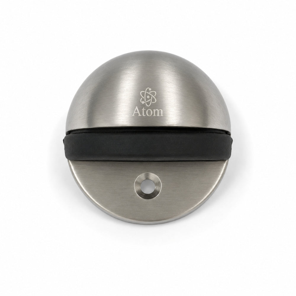 D-Type Door Stopper | Premium Zinc Door Stopper in SS, Antique, Black & Rose Gold (Pack of 4)