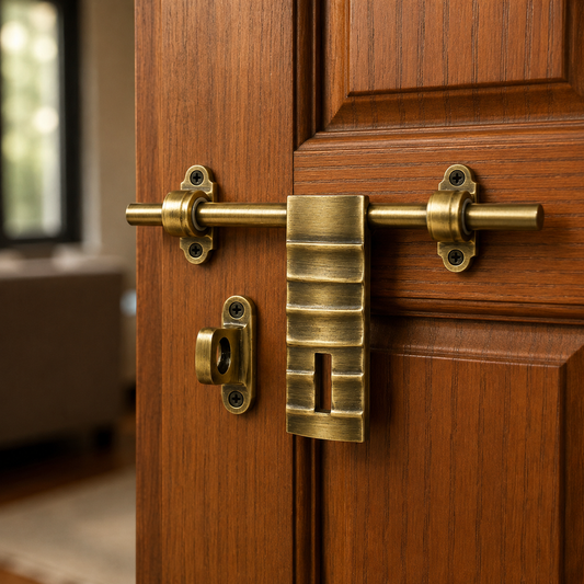 Jonny 12 Inch Antique Aldrop | Premium Brass Door Aldrop