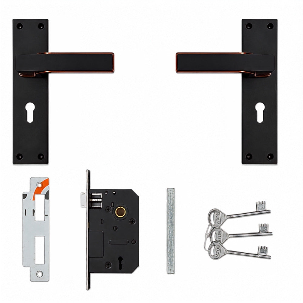 Mortise Handle, Zamak/O-Series, Finish Coca Black with KY & CY (O-71)