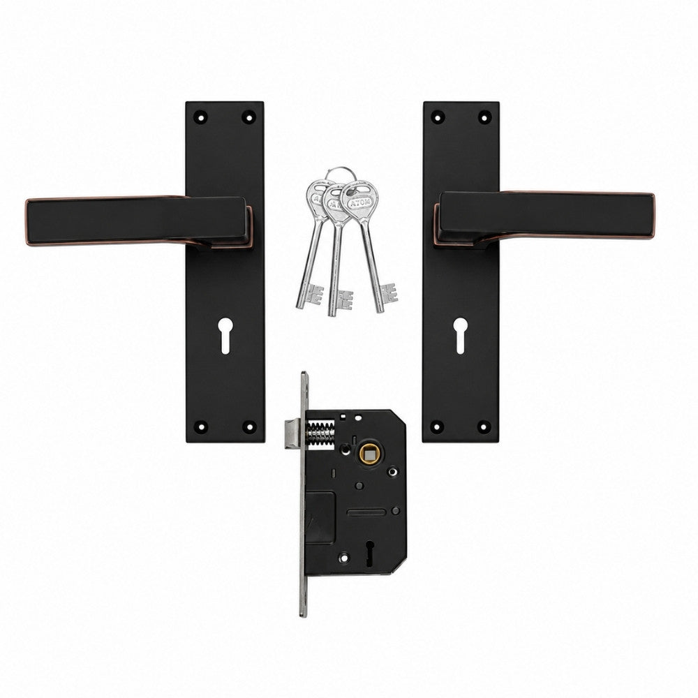 Mortise Handle, Zamak/O-Series, Finish Coca Black with KY & CY (O-71)