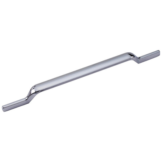 Zinc Cabinet Handle, Finish Satin Black & CP, (6 Pack) (CH207)