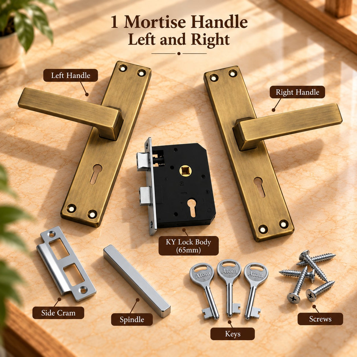 SS/Antique Mortice Handle FORTUNE G.O Series