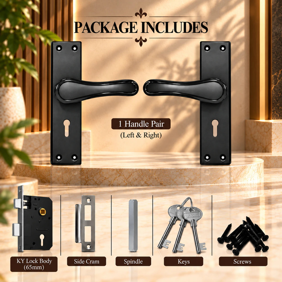 SS Mortice Handle G.O Series Finish Lever Handle (ZSM-A2)