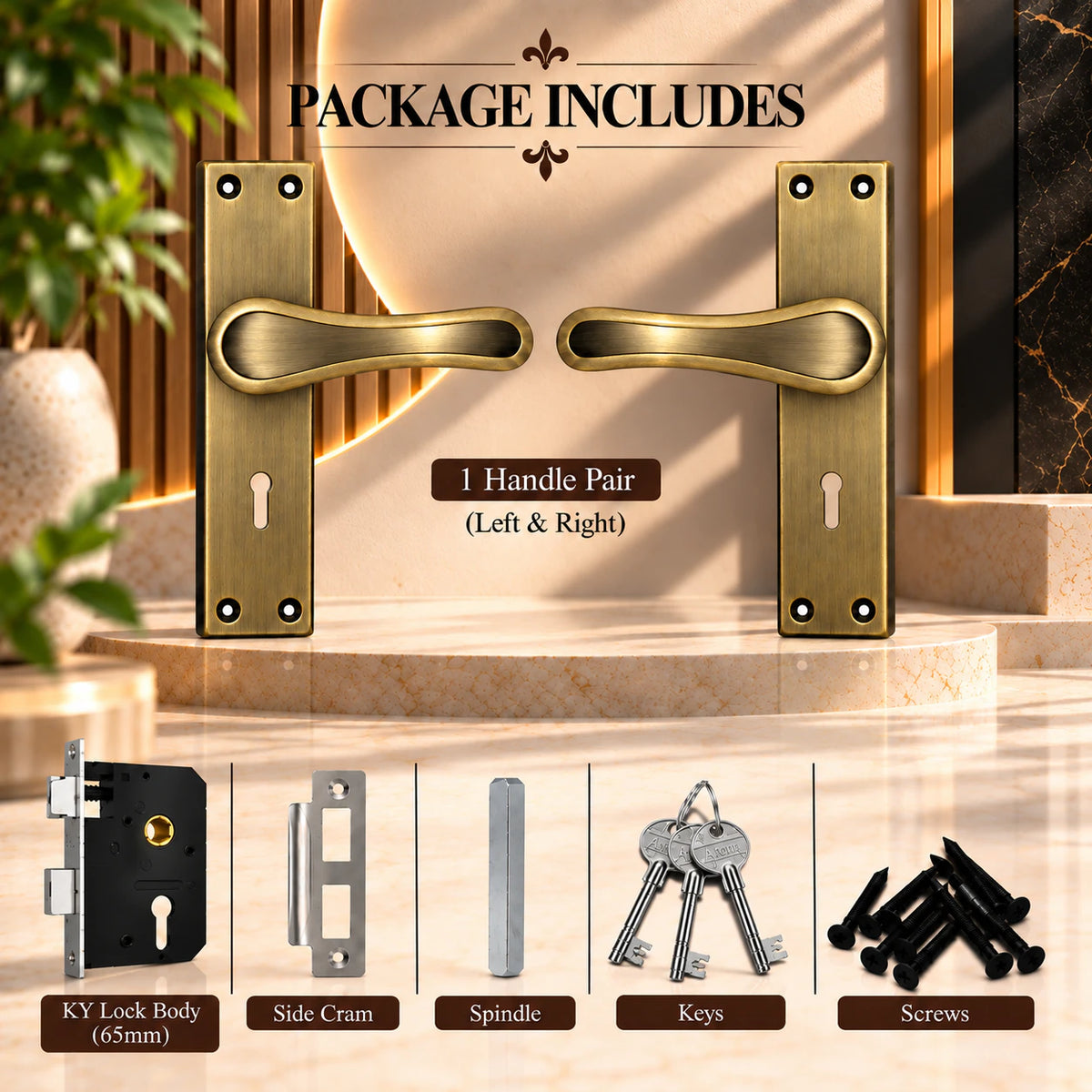 SS Mortice Handle G.O Series Finish Lever Handle (ZSM-A2)